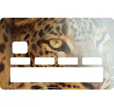 Adesivo carta di credito portacarte leopardo - TenStickers