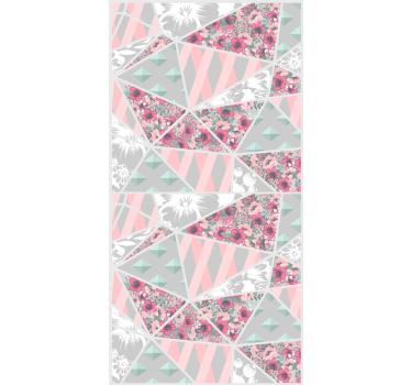 Adesivo per frigo elemento geometrico botanico - TenStickers