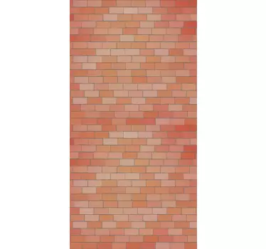 Adesivo per frigo motivo texture rosso mattone - TenStickers