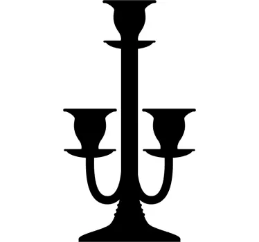 Adesivo decorativo eleganti portacandele - TenStickers
