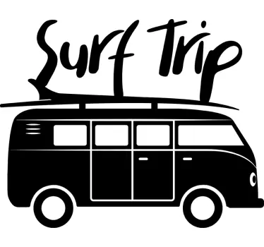Adesivo sport estremo veicolo da surf trip - TenStickers