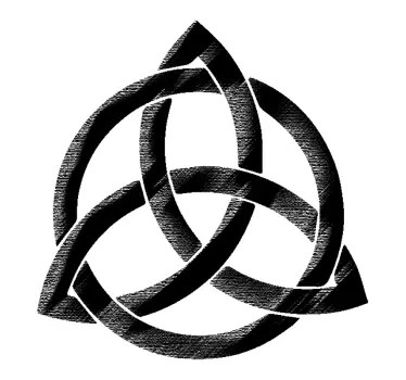 Adesivo geometrico motivo nodo celtico - TenStickers