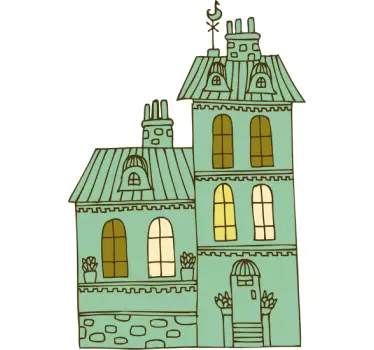 Sticker decorativo disegno edificio 3 - TenStickers