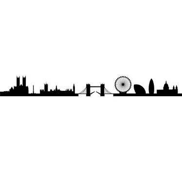 Sticker decorativo silhouette Londra - TenStickers