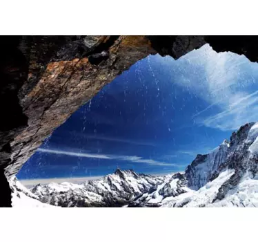 Sticker decorativo montagne innevate - TenStickers