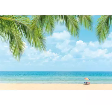Adesivo per vetro Finestre con paesaggio - TenStickers
