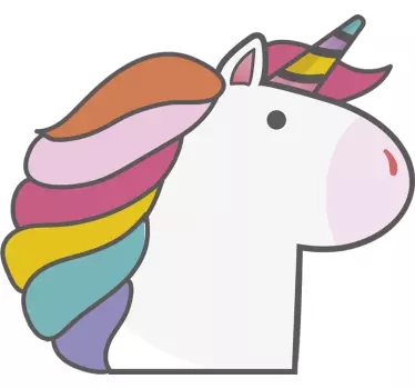 Adesivo bici Unicorno carino per casco - TenStickers