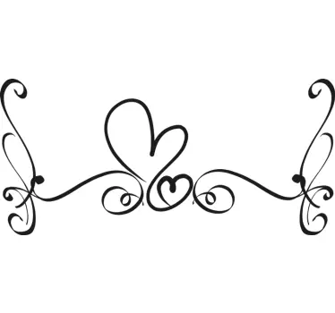 Adesivo testata letto fiore ornamentale - TenStickers