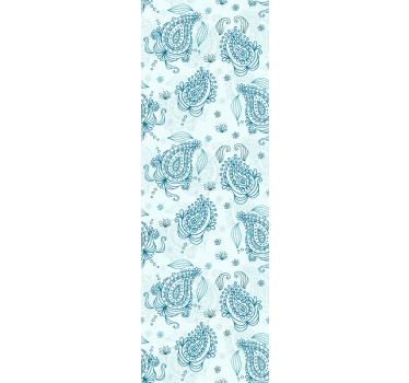 Adesivo per frigo motivo paisley - TenStickers