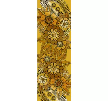 Adesivo per frigo motivo floreale audace - TenStickers
