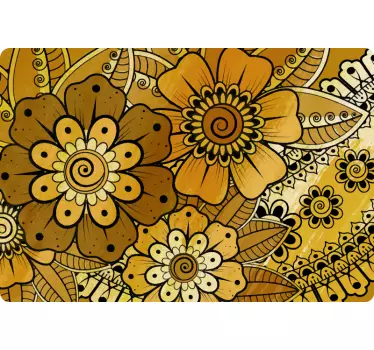 Adesivo per mobile Stile indiano paisley - TenStickers