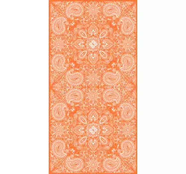 Adesivo per frigo elegante motivo arancione - TenStickers