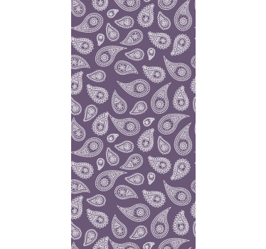 Adesivo per vetro Ying yang paisley - TenStickers