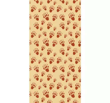 Adesivi animali per bambini impronte di zampa di orso - TenStickers