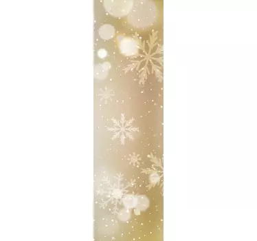 Adesivo per frigo sovrapposizione fiocco di neve - TenStickers