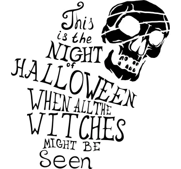 Adesivo Halloween notte delle streghe di festa di halloween - TenStickers