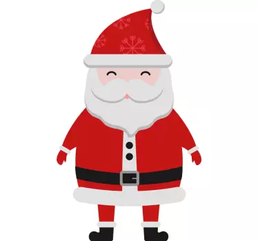 Adesivo Halloween personaggio allegro di babbo natale - TenStickers
