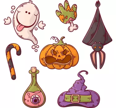 Adesivo halloween collezione fantasmi spaventosi - TenStickers