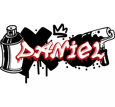 Sticker street art Graffiti di colori minimi - TenStickers