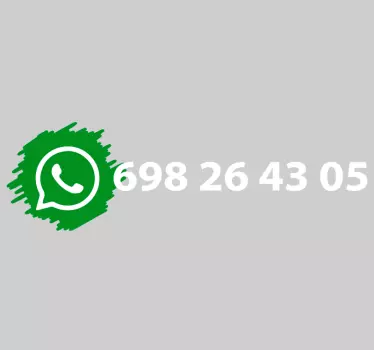 Vetrofanie numero di contatto personalizzabile - TenStickers