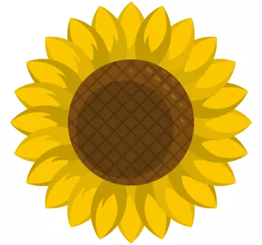 Adesivo auto Auto girasole - TenStickers