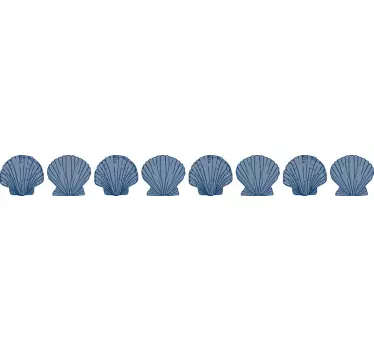 Greca adesiva ispirazione conchiglia - TenStickers