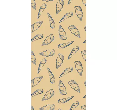 Adesivo per frigo modello di conchiglia - TenStickers