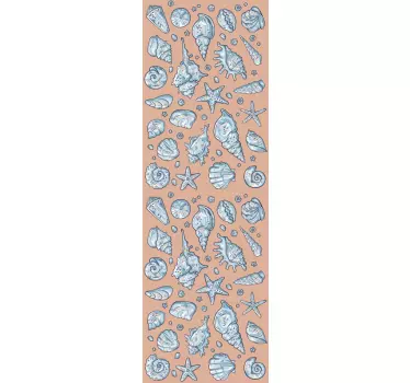 Adesivo per frigo conchiglie e corpi celesti - TenStickers