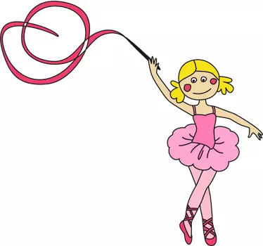 Adesivo cameretta Mia la ballerina - TenStickers