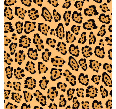 Adesivo per vetro Leopardato geometrico per finestra - TenStickers
