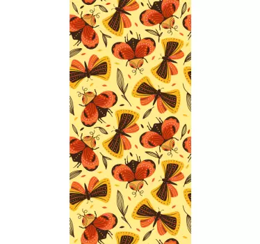 Adesivo per frigo illustrazione di farfalla vivace - TenStickers
