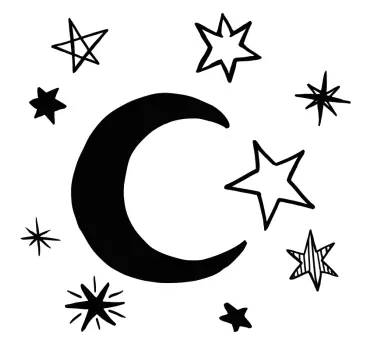 Adesivo per bambini corpi celesti e luminari - TenStickers