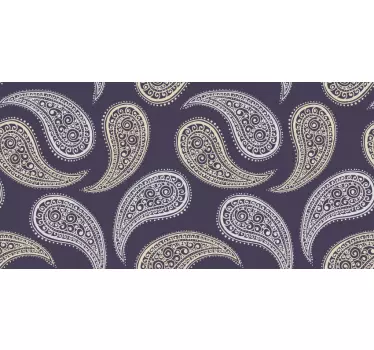 Adesivo decorativo elegante motivo paisley - TenStickers