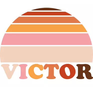Adesivo decorativo strati di orizzonte colorati - TenStickers