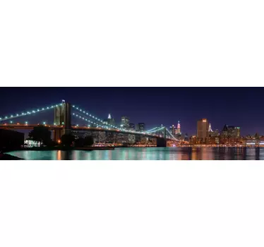 Sticker decorativo Brooklyn illuminato - TenStickers