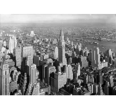 Sticker decorativo vista su New York - TenStickers