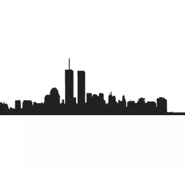 Sticker decorativo silhouette Manhattan - TenStickers