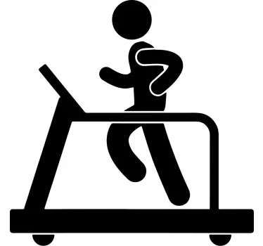 Sticker persona Fitness tapis roulant - TenStickers