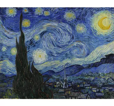 Sticker decorativo notte stellata - TenStickers