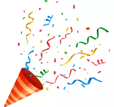 Adesivo confetti per festeggiamenti - TenStickers
