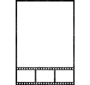 Adesivo lavagna cancellabile cornice cinema - TenStickers
