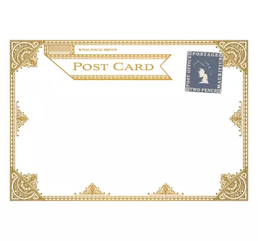 Adesivo Lavagna Royal Postcard - TenStickers