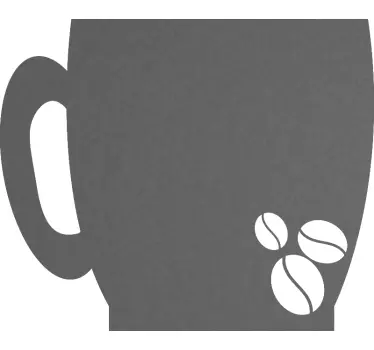 Adesivo lavagna silhouette tazza di caffè - TenStickers