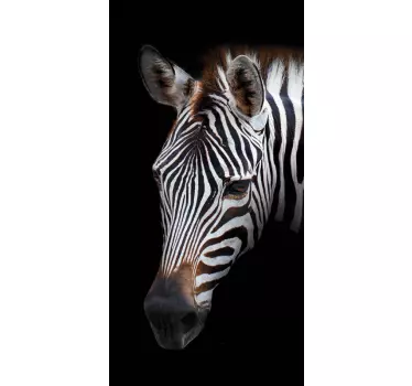 Adesivo Huawei disegno del volto di zebra - TenStickers