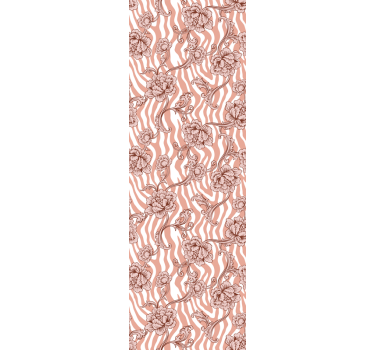 Adesivo per frigo sovrapposizione frigorifero floreale - TenStickers