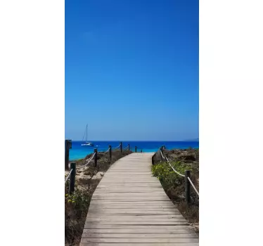 Adesivo contenitore sentiero costiero panoramico - TenStickers