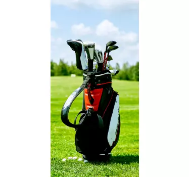 Adesivo contenitore elementi essenziali della sacca da golf - TenStickers
