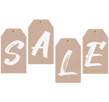 Adesivo saldi cartellini di vendita appesi - TenStickers