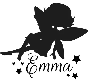 Adesivo per bambini sagoma di fata - TenStickers