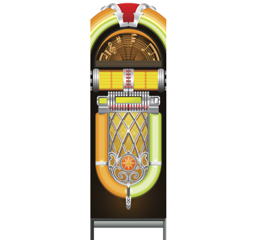 Sticker decorativo jukebox frigo - TenStickers